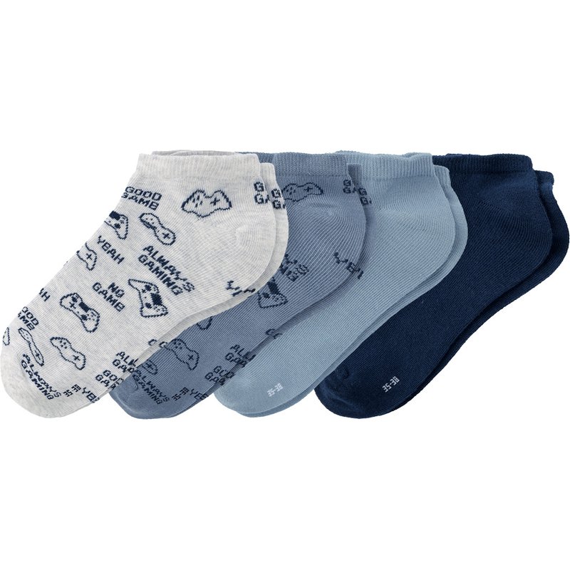 4 Paar Jungen Sneaker-Socken im Set