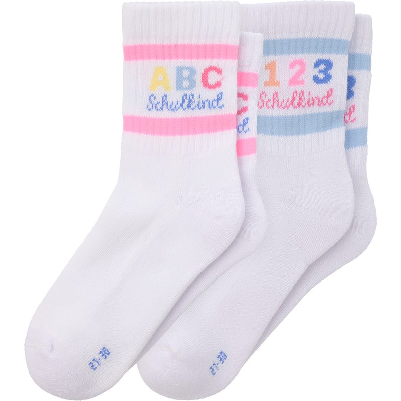 2 Paar Mädchen Socken zur Einschulung