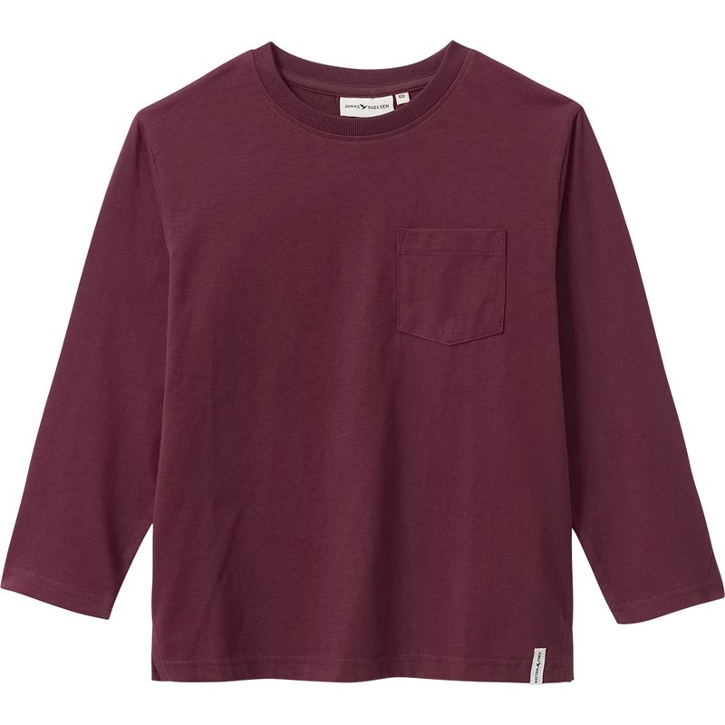 Jungen Langarmshirt in Unifarben
