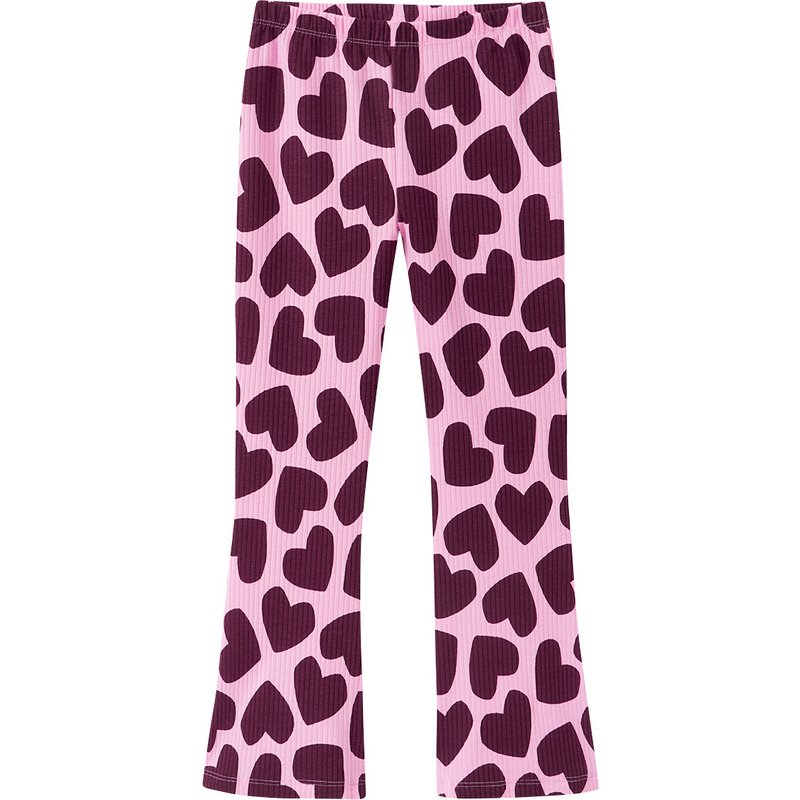 Mädchen Leggings mit Herz-Allover