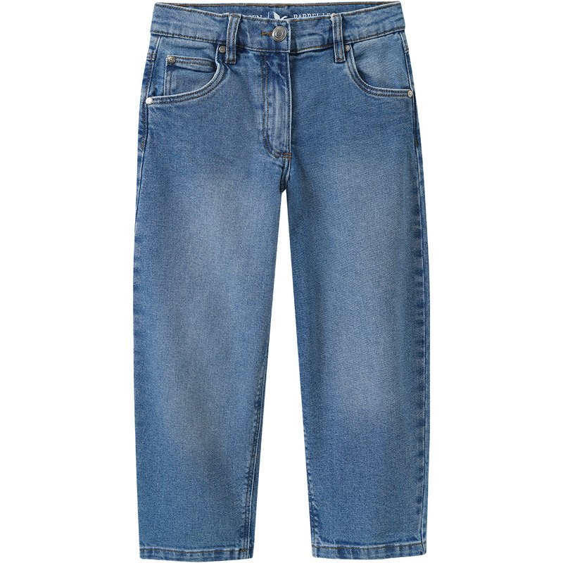 Mädchen Barrel-Jeans mit verstellbarem Bund