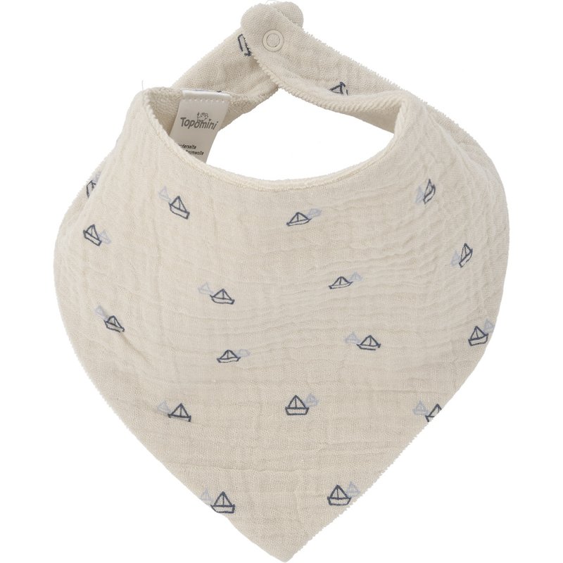 Baby Musselin-Bandana mit Frottee-Innenseite