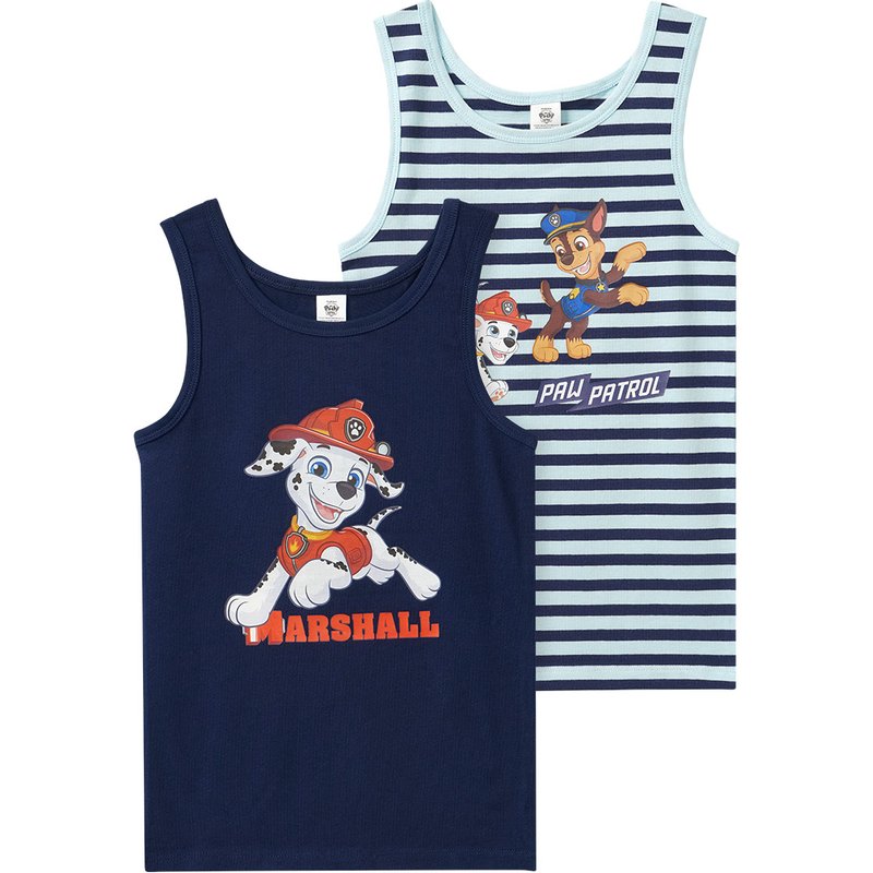 2 PAW Patrol Unterhemden mit Print