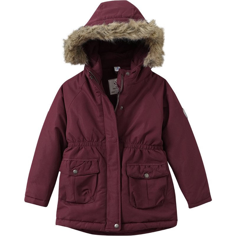 Mädchen Parka mit Fellimitat