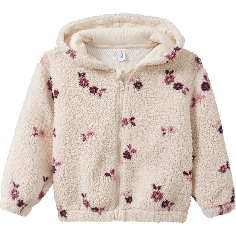 Mädchen Plüschjacke mit Allover-Muster
