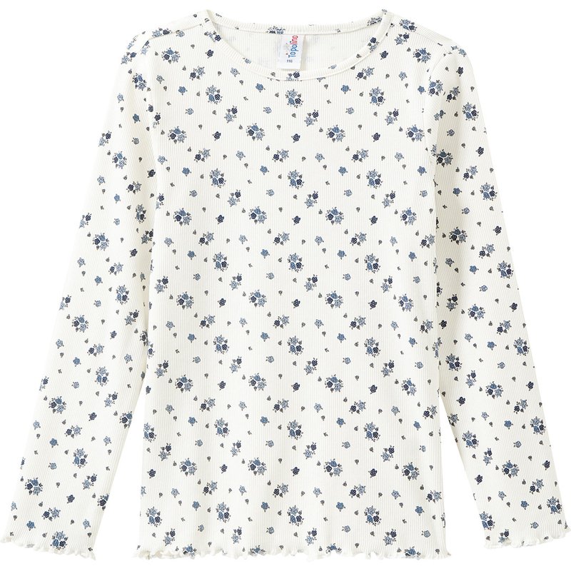 Mädchen Langarmshirt mit Allover-Muster