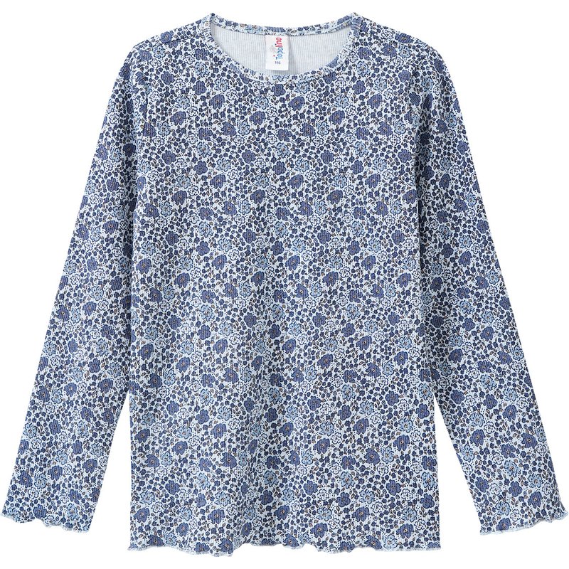 Mädchen Langarmshirt mit Allover-Muster
