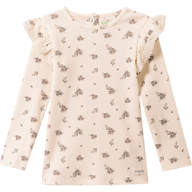 Baby Langarmshirt mit Rippstruktur
