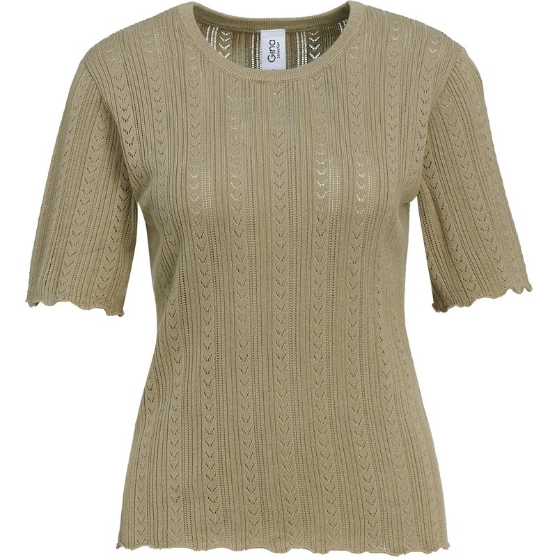 Damen Strickshirt mit Wellenbündchen