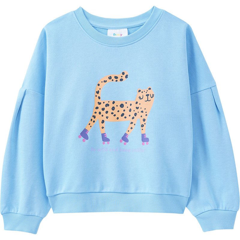 Mädchen Sweatshirt mit Tier-Print