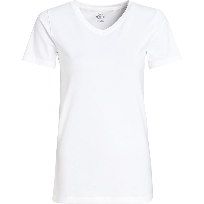 Damen T-Shirt mit V-Ausschnitt