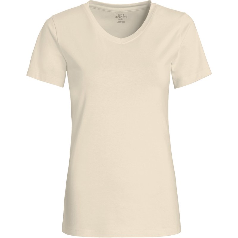 Damen T-Shirt mit V-Ausschnitt