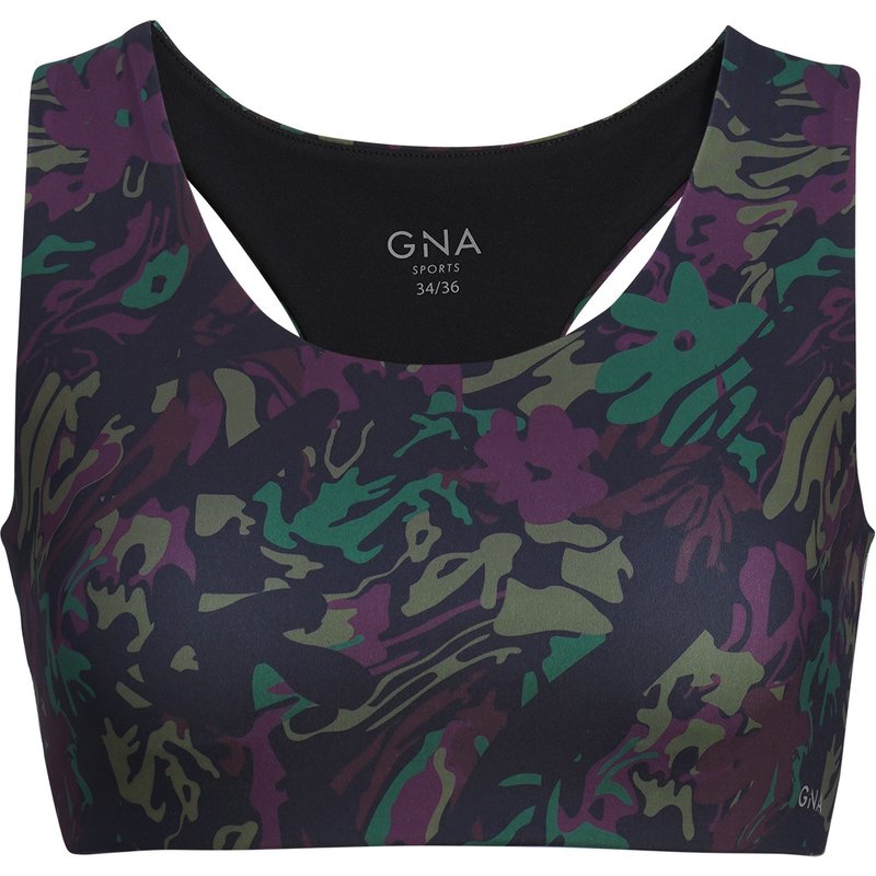 Damen Sport-Bustier mit Allover-Print