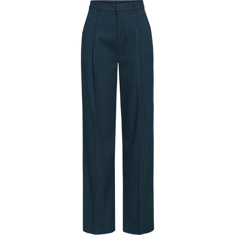 Damen Straight-Hose mit Bundfalte