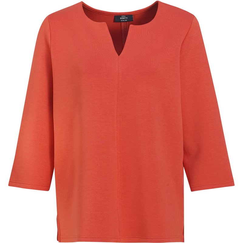 Damen Sweatshirt mit V-Ausschnitt