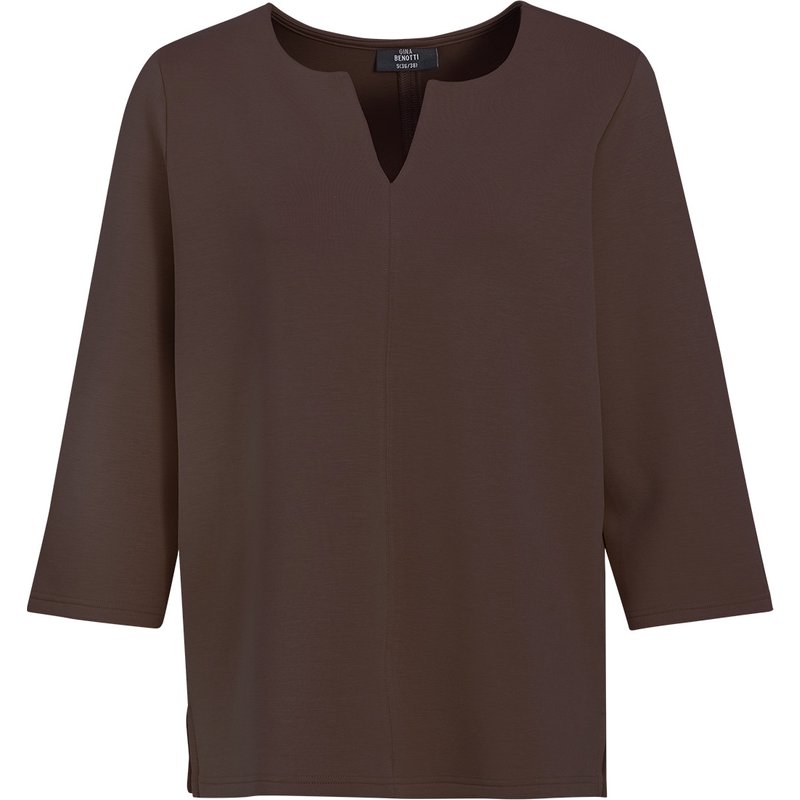 Damen Sweatshirt mit V-Ausschnitt