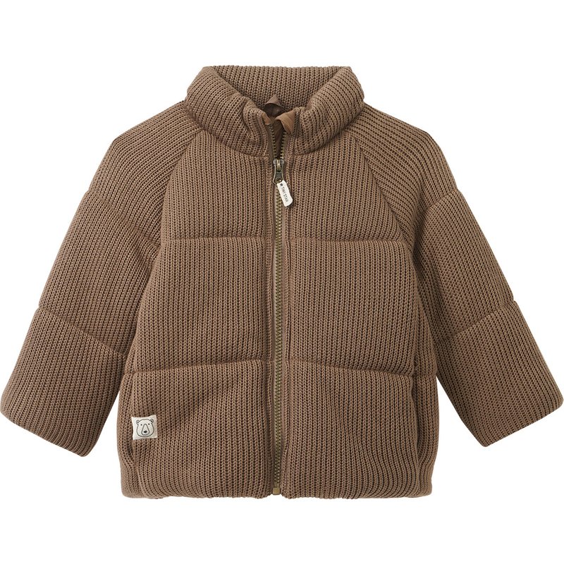 Baby Winterjacke aus Rippstrick