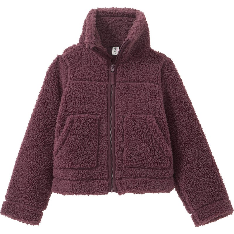Mädchen Teddyjacke mit Kapuze