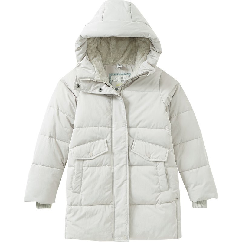 Mädchen Steppjacke mit Kuschelkapuze