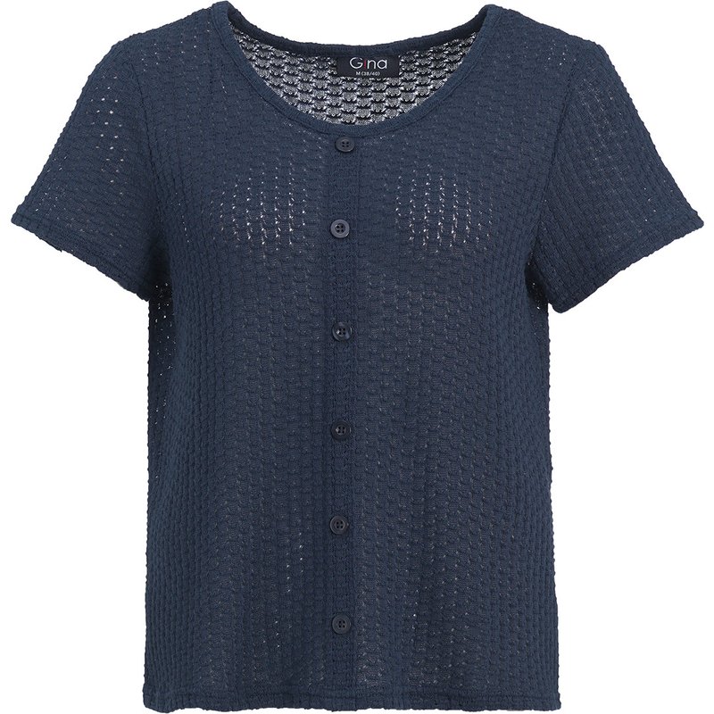 Damen T-Shirt mit Lochstickerei