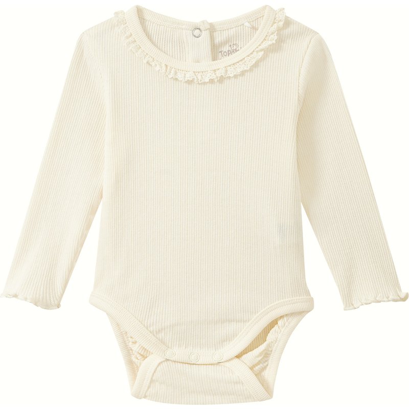 Baby Langarmbody mit Rippstruktur