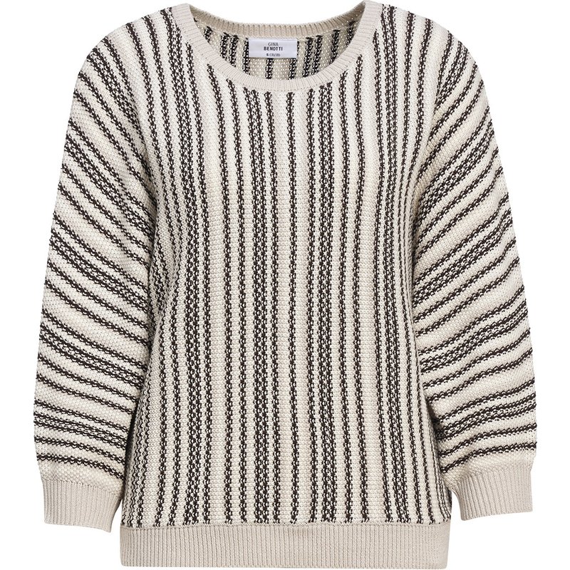 Damen Strickpullover mit Streifen