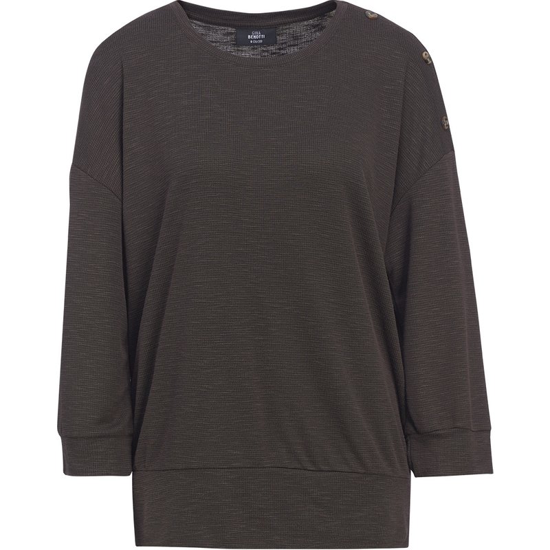 Damen Modal-Shirt unifarben