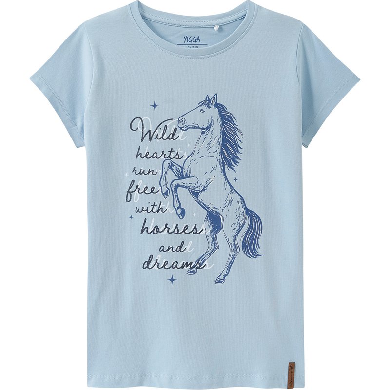 Mädchen T-Shirt mit Pferde-Motiv
