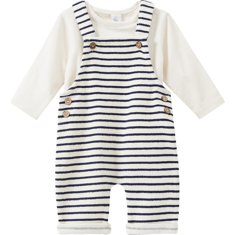 Newborn Set aus Langarmshirt und Latzhose