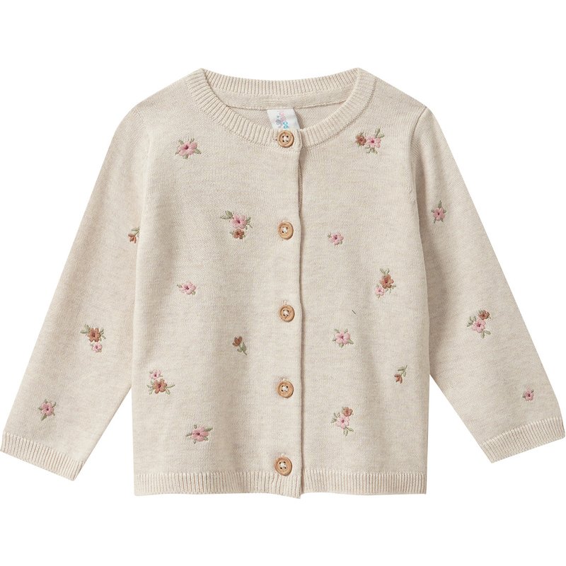 Baby Strickjacke mit Stickerei