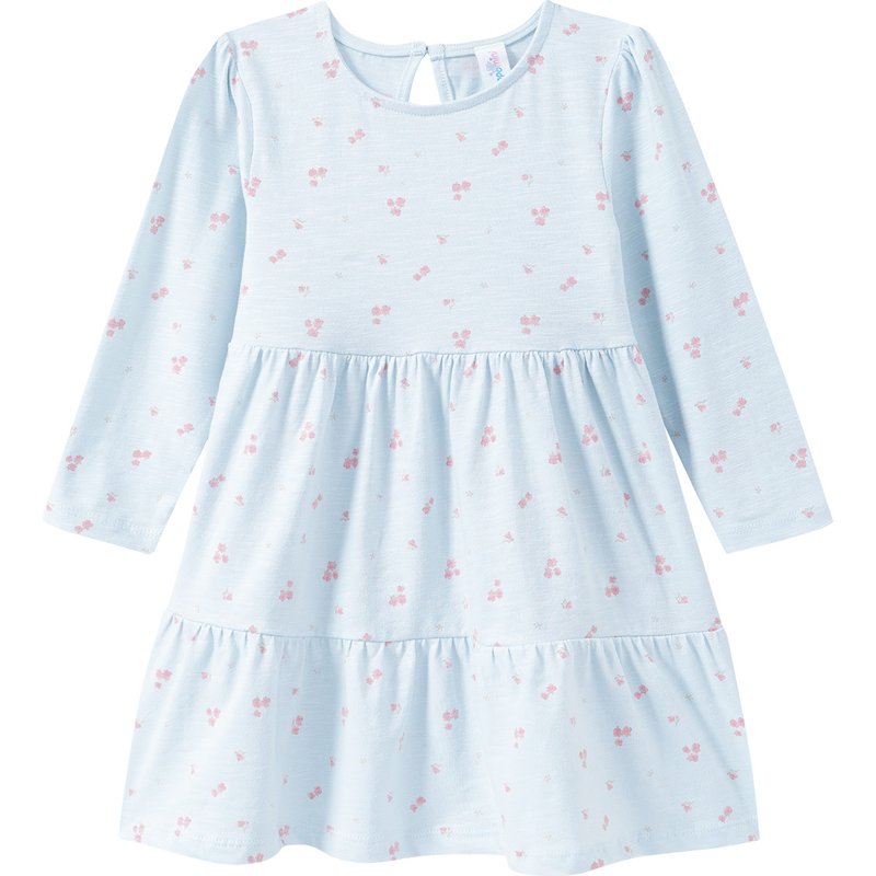Baby Langarmkleid mit Allover- Muster