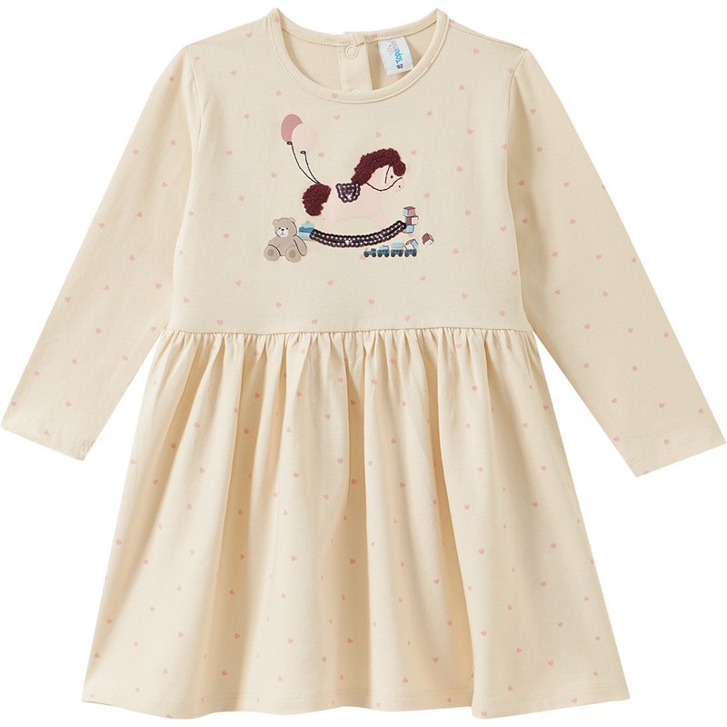 Baby Kleid mit Herzchen-Print