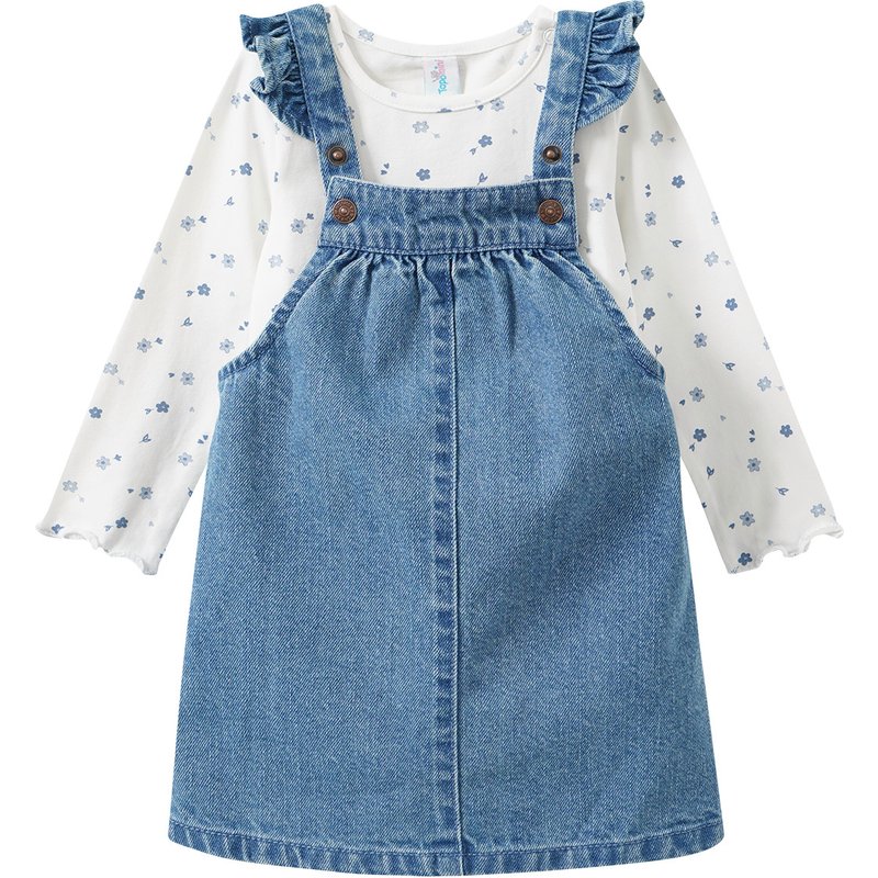 Baby Set mit Blümchen-Allover