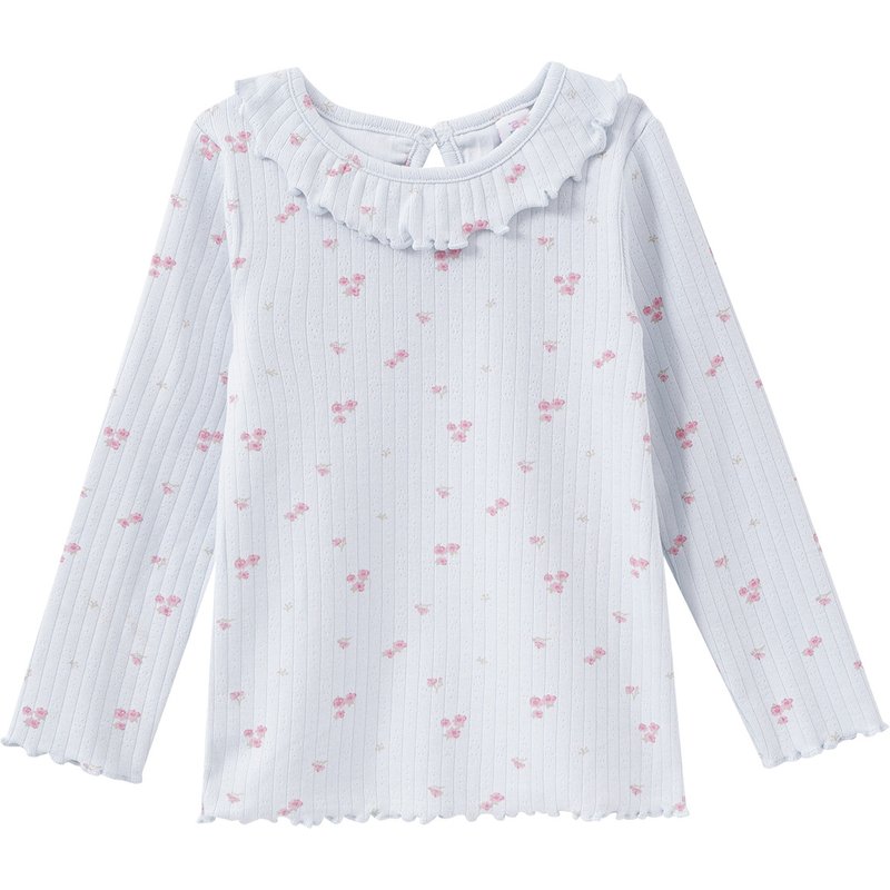 Baby Langarmshirt mit Millefleur-Muster