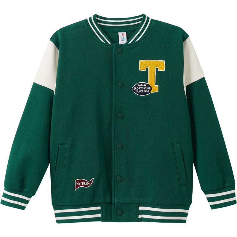 Jungen Collegejacke mit Stickerei