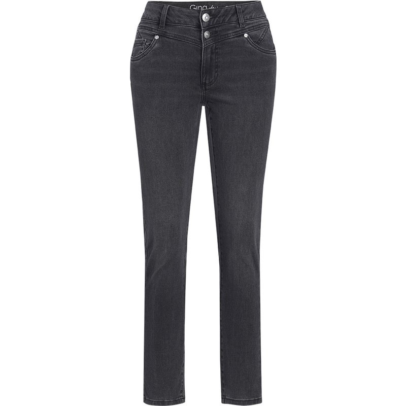 Damen Slim-Jeans mit zwei Knöpfen