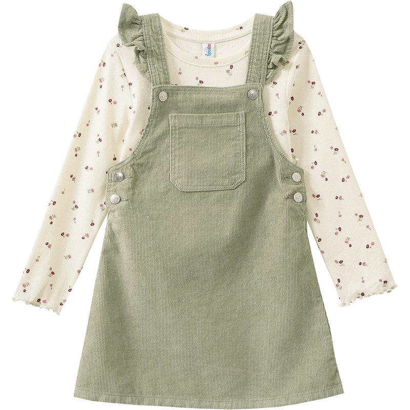 Mädchen Set mit Blumen-Muster