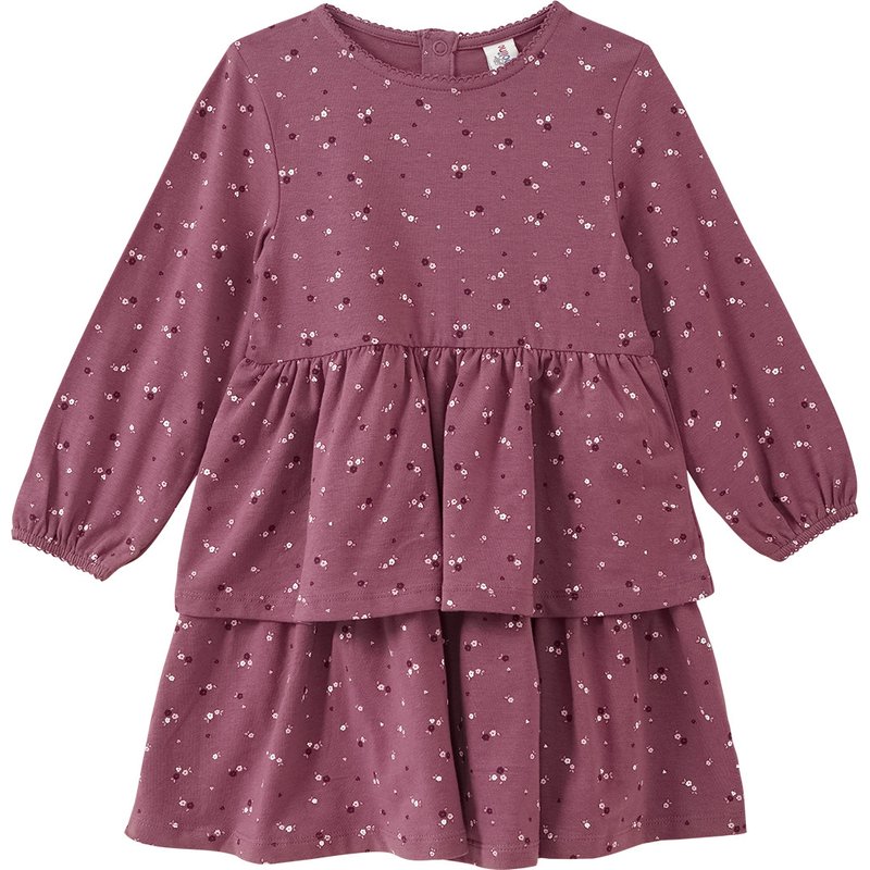 Mädchen Kleid mit Blümchen-Allover