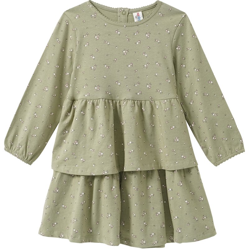 Mädchen Kleid mit Blümchen-Allover