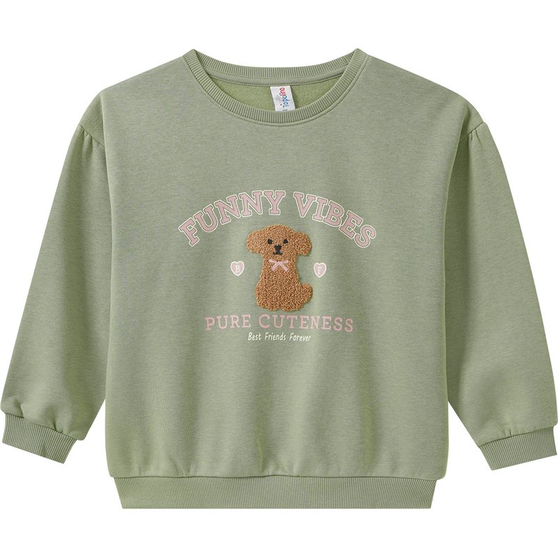 Mädchen Sweatshirt mit Bären-Print