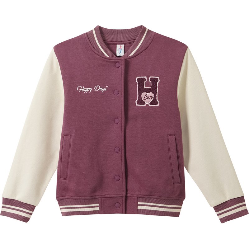 Mädchen Collegejacke mit Stickerei