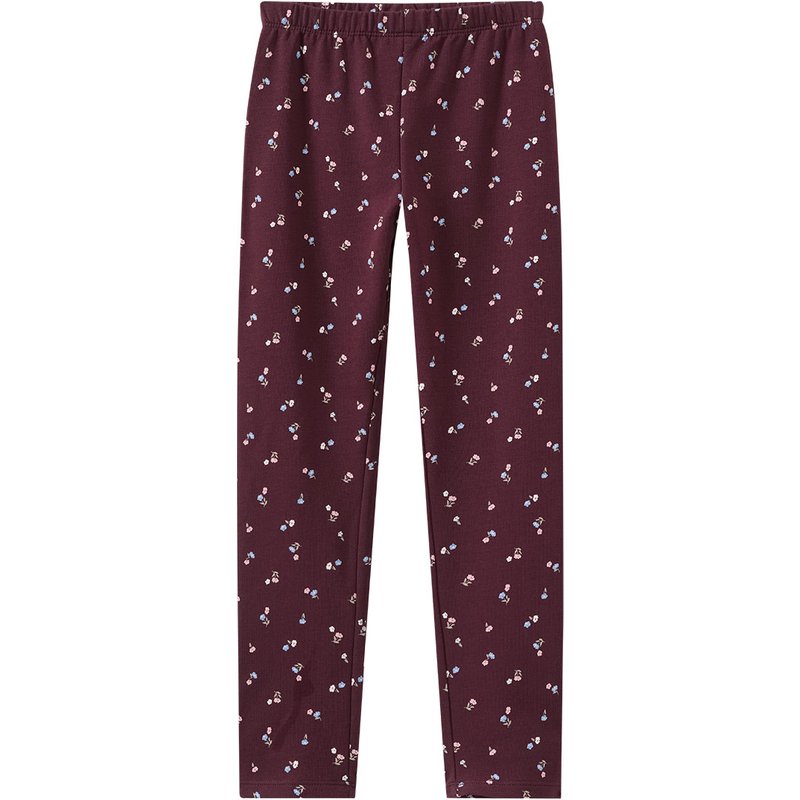 Mädchen Sweat-Leggings mit Blumen-Allover