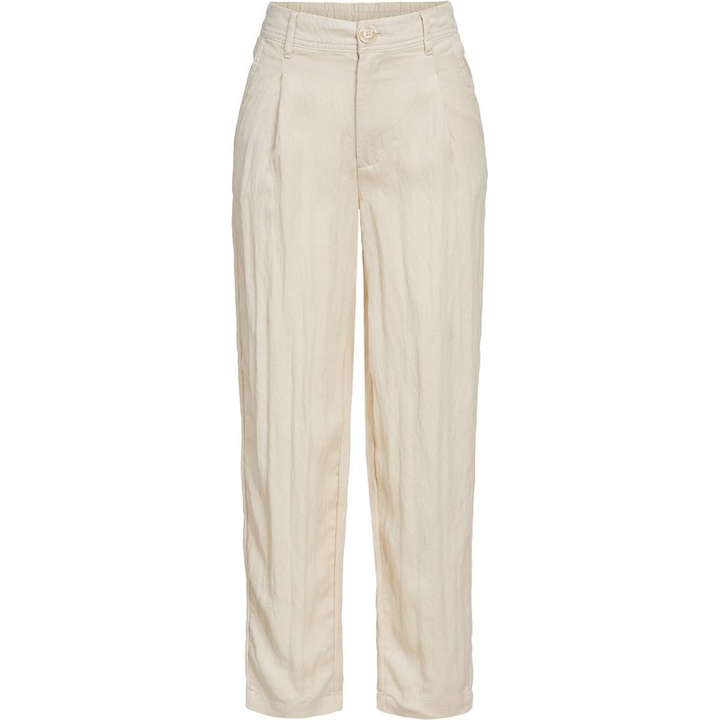 Damen Barrel-Hose mit Bundfalte
