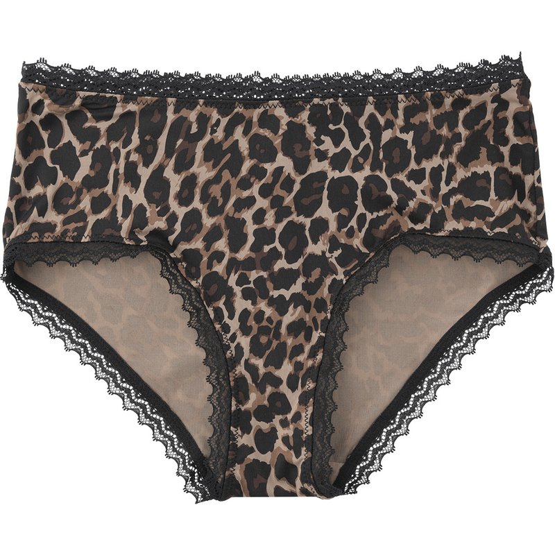 Damen Panty mit Leo-Muster
