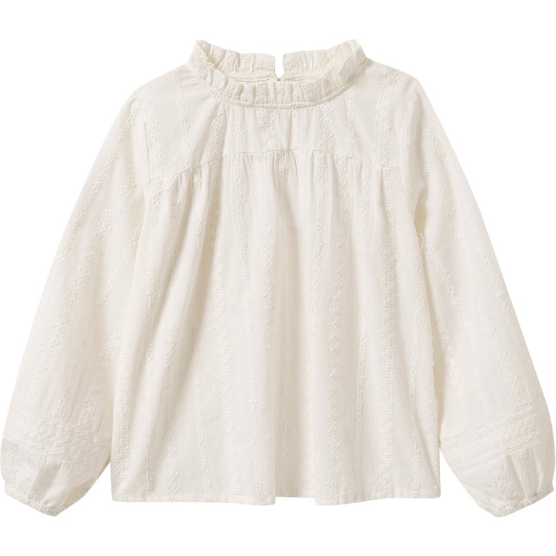 Mädchen Bluse mit Stickerei