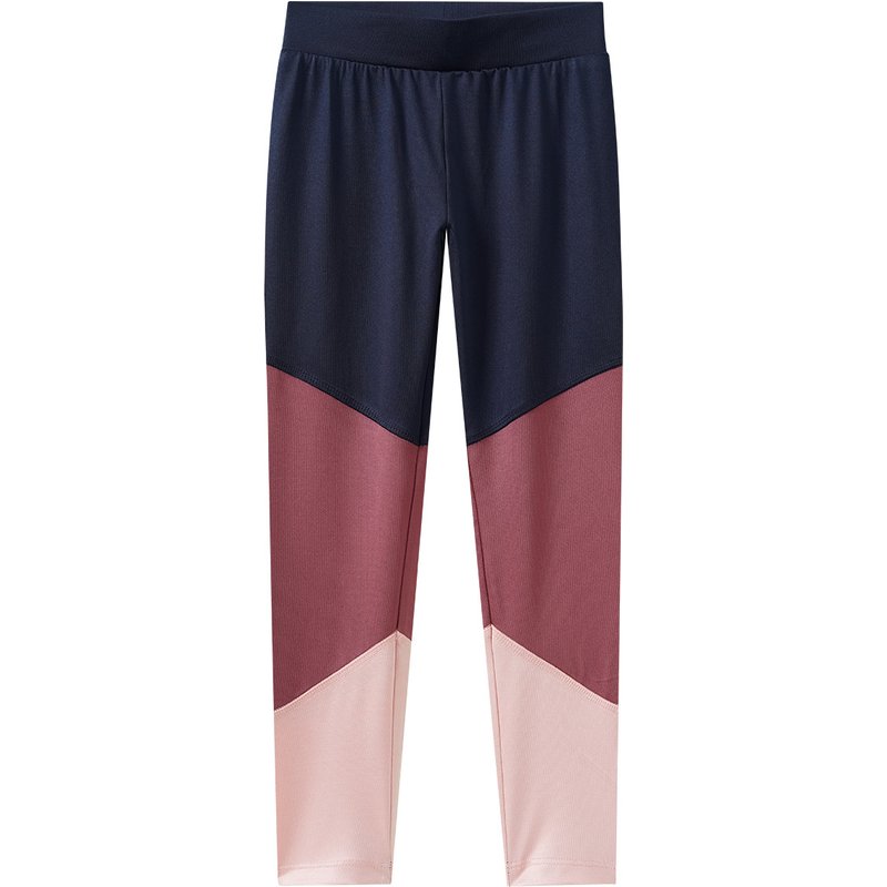 Mädchen Sport-Leggings mit Farbteiler