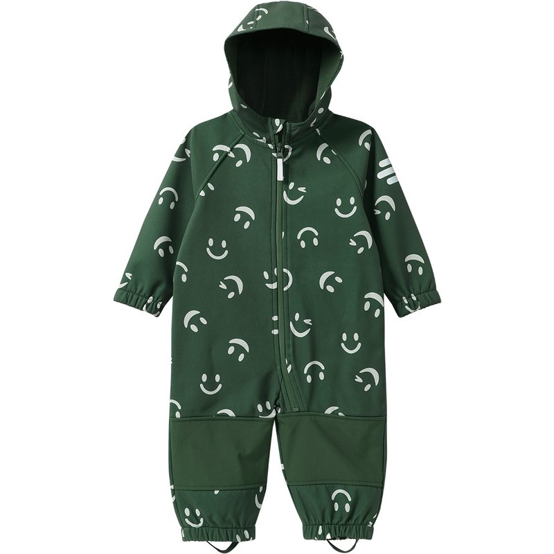 Baby Softshelloverall mit Allover-Print