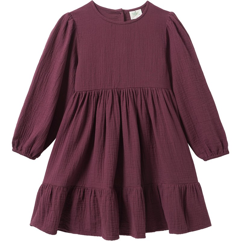 Mädchen Musselin-Kleid mit Volant
