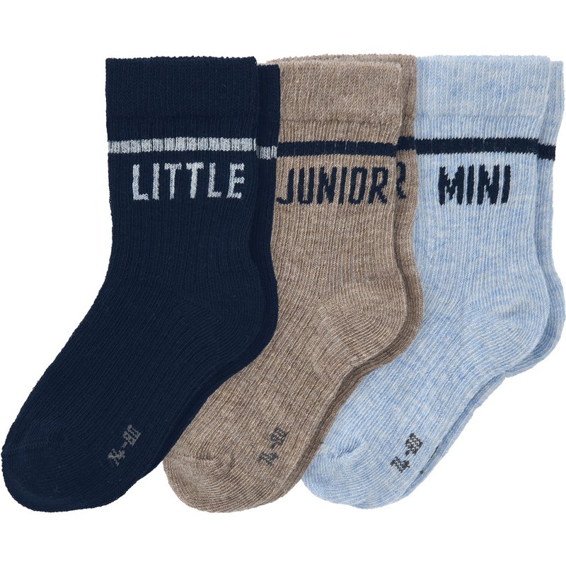 3 Paar Baby Socken mit Schriftzug