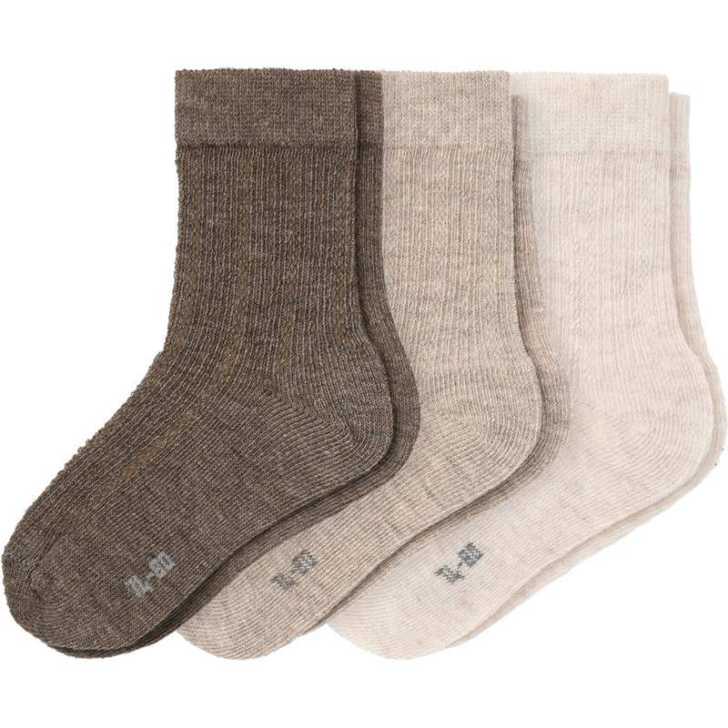 3 Paar Baby Socken mit Ajour-Muster